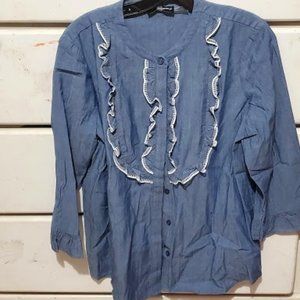 Karl Lagerfeld Denim Dress Shirt